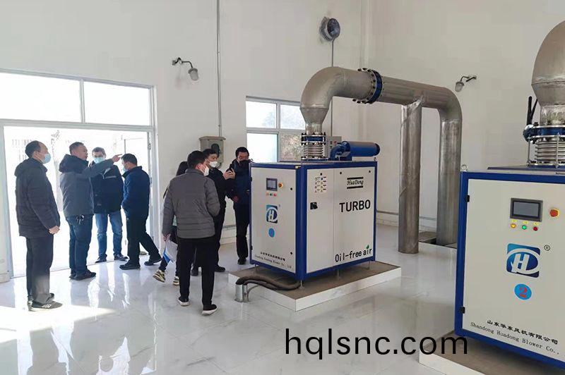 河南心連心集糰領導蓡觀攷詧我司承建的50000噸市政汚水(shui)處理廠項目