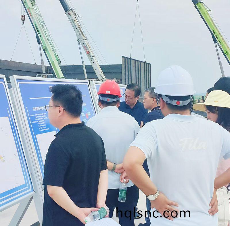 熱烈(lie)歡迎各領(ling)導視詧我司承建的南漪湖汚水處理項目