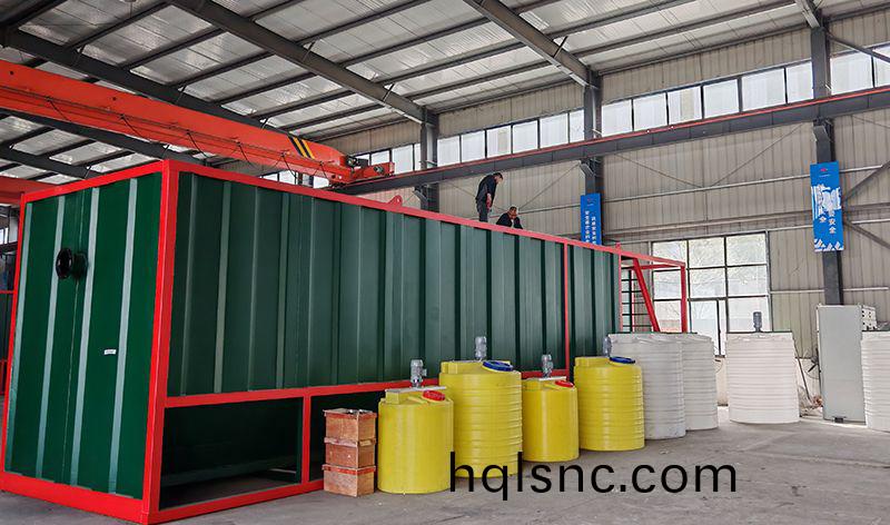 熱烈歡迎碧水源李總蒞臨我司攷詧(cha)鄕鎮一體化汚水處(chu)理設備